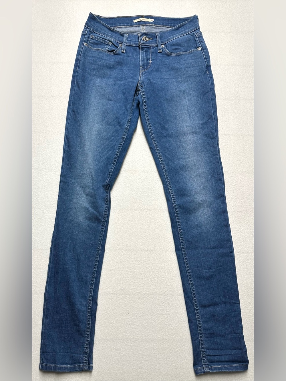 Levi’s 524 Skinny Jeans Women’s 26 Blue Stretch Low Rise Dark Wash